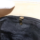 LOEWE Tote Bag Leather Beige Gold Auth bs33808-20