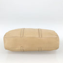 LOEWE Tote Bag Leather Beige Gold Auth bs33808-5