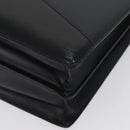 LOEWE Anagram Business Bag Leather Black Silver Auth bs33809-14