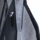 LOEWE Anagram Business Bag Leather Black Silver Auth bs33809-24