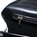 LOEWE Anagram Business Bag Leather Black Silver Auth bs33809-25