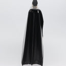 LOEWE Anagram Business Bag Leather Black Silver Auth bs33809-4