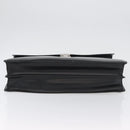 LOEWE Anagram Business Bag Leather Black Silver Auth bs33809-5
