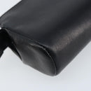 CHANEL Pouch Lamb Skin Black Gold CC Auth bs33811-15