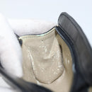 CHANEL Pouch Lamb Skin Black Gold CC Auth bs33811-12