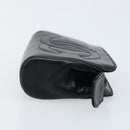 CHANEL Pouch Lamb Skin Black Gold CC Auth bs33811-3