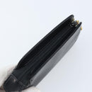 CHANEL Pouch Lamb Skin Black Gold CC Auth bs33811-5