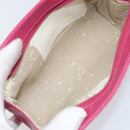 CHANEL COCO Mark Pouch Caviar Skin Pink Gold CC Auth bs33812-10