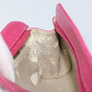 CHANEL COCO Mark Pouch Caviar Skin Pink Gold CC Auth bs33812-12
