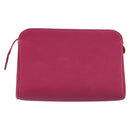 CHANEL COCO Mark Pouch Caviar Skin Pink Gold CC Auth bs33812-2