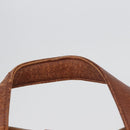 MCM Vicetos Logogram Backpack PVC Leather Brown Gold Auth bs33818-14