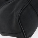 HERMES Valparaiso PM Hand Bag Canvas Leather Black Silver Auth bs33821-16