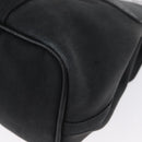 HERMES Valparaiso PM Hand Bag Canvas Leather Black Silver Auth bs33821-9