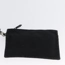 HERMES Valparaiso PM Hand Bag Canvas Leather Black Silver Auth bs33821-20