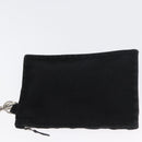 HERMES Valparaiso PM Hand Bag Canvas Leather Black Silver Auth bs33821-21