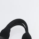 HERMES Valparaiso PM Hand Bag Canvas Leather Black Silver Auth bs33821-8