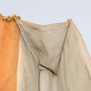CHANEL Chain Shoulder Bag Suede Brown Gold CC Auth bs33823-17