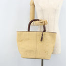 CHANEL Hand Bag Straw Beige CC Auth bs33825-24