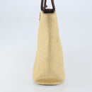 CHANEL Hand Bag Straw Beige CC Auth bs33825-3