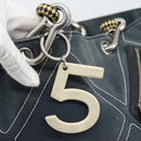 CHANEL Tote Bag Canvas Navy Silver CC Auth bs33826-10