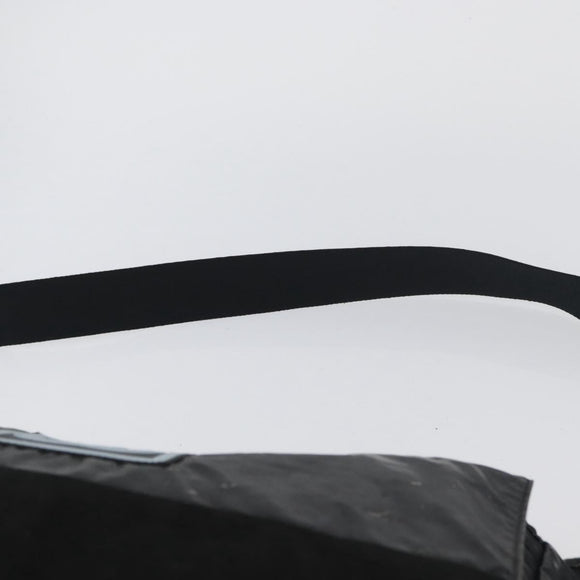 CHANEL Shoulder Bag Patent leather Black Silver CC Auth bs33829