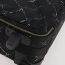 CHANEL Travel line Carry Case Trunk Nylon Black CC Auth bs33830-14