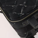 CHANEL Travel line Carry Case Trunk Nylon Black CC Auth bs33830-15
