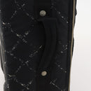 CHANEL Travel line Carry Case Trunk Nylon Black CC Auth bs33830-6