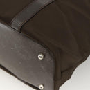 GUCCI Bamboo Hand Bag Nylon Khaki Silver 000 1998 0508 Auth bs33832-15