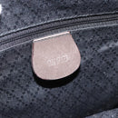 GUCCI Bamboo Hand Bag Nylon Khaki Silver 000 1998 0508 Auth bs33832-17