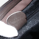 GUCCI Bamboo Hand Bag Nylon Khaki Silver 000 1998 0508 Auth bs33832-12