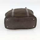 GUCCI Bamboo Hand Bag Nylon Khaki Silver 000 1998 0508 Auth bs33832-5