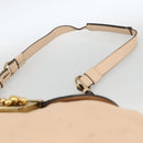 Chloe Elsie Hand Bag Leather 2way Beige Gold Auth bs33833-15