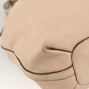 Chloe Elsie Hand Bag Leather 2way Beige Gold Auth bs33833-16