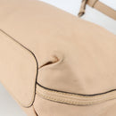 Chloe Elsie Hand Bag Leather 2way Beige Gold Auth bs33833-17