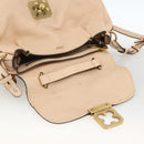 Chloe Elsie Hand Bag Leather 2way Beige Gold Auth bs33833-10