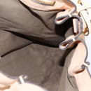 Chloe Elsie Hand Bag Leather 2way Beige Gold Auth bs33833-20