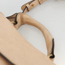 Chloe Elsie Hand Bag Leather 2way Beige Gold Auth bs33833-14
