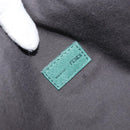 FENDI Chain Shoulder Bag Leather Green Gold Auth bs33834-18