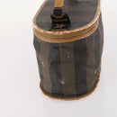 FENDI Pecan Canvas Bag Coated Canvas 4 Set Black Brown white Auth bs33838-16