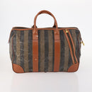 FENDI Pecan Canvas Bag Coated Canvas 4 Set Black Brown white Auth bs33838-3