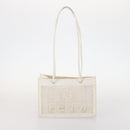 FENDI Pecan Canvas Bag Coated Canvas 4 Set Black Brown white Auth bs33838-8