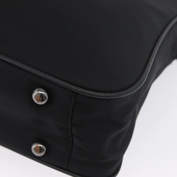 VERSACE Hand Bag Nylon 2way Black Auth bs33839