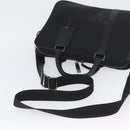 VERSACE Hand Bag Nylon 2way Black Auth bs33839-9