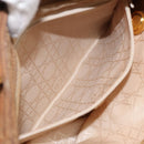 Christian Dior Lady Dior Canage Handtasche Nylon Braun Gold Auth bs33840-21