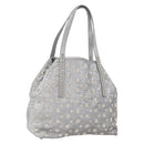 Jimmy Choo Tote Bag Suede Silver Auth bs33845-1