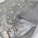 Jimmy Choo Tote Bag Suede Silver Auth bs33845-10