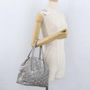 Jimmy Choo Tote Bag Suede Silver Auth bs33845-20