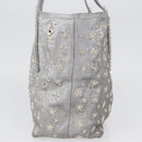 Jimmy Choo Tote Bag Suede Silver Auth bs33845-5