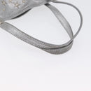 Jimmy Choo Tote Bag Suede Silver Auth bs33845-7